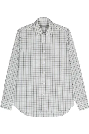 CANALI Camisa con cuadros estampados