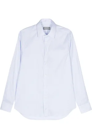 CANALI Camisa manga larga con rayas estampadas