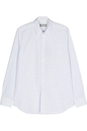CANALI Camisa con cuadros estampados