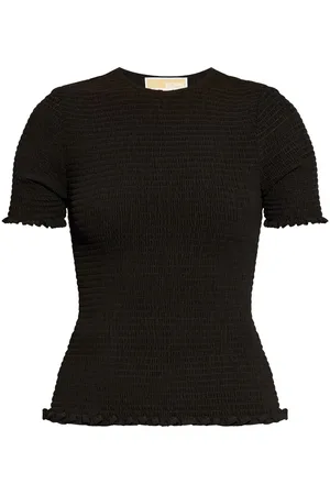 Michael Kors Top georgette fruncido