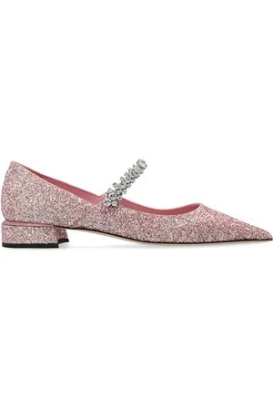 Jimmy Choo Zapatillas con detalle de glitter y tacón de 25mm