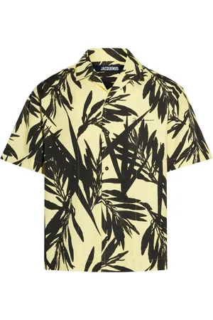 Jacquemus Camisa manga corta con palmeras estampadas