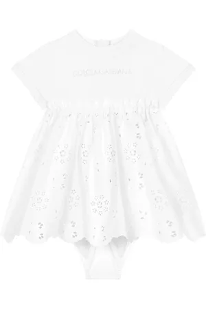 Dolce & Gabbana Vestido con logo bordado