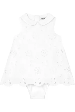 Dolce & Gabbana Set de vestido con bordado inglés