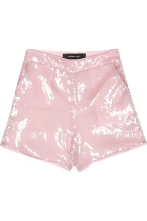 FEDERICA TOSI Shorts bordados con lentejuelas