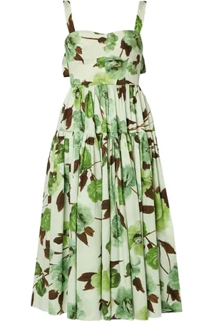 Erdem Vestido midi con estampado floral