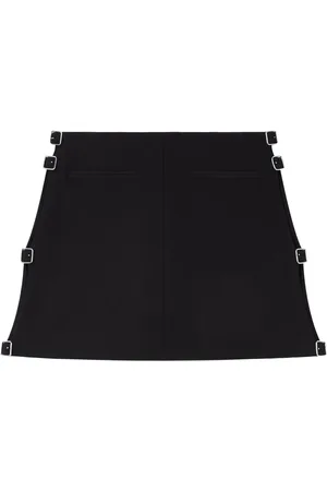 Courrèges Falda corta con hebilla