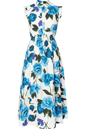 Erdem Vestido midi con estampado floral