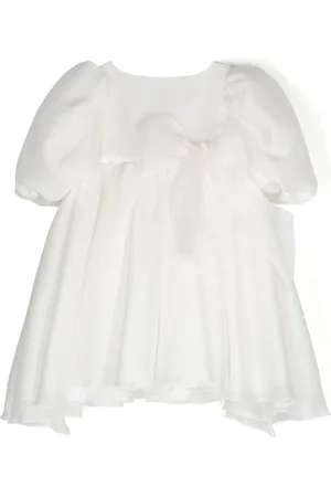 LA STUPENDERIA Vestido de seda con detalle de moño