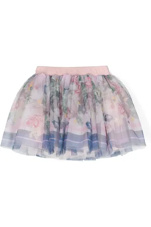 MONNALISA Tutú con tiro alto y estampado floral