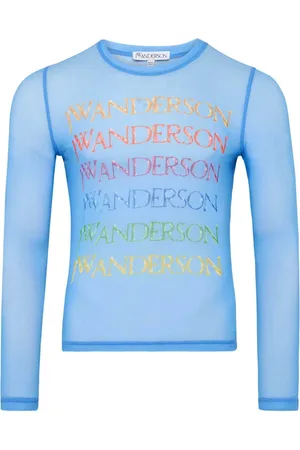 J.W.Anderson Playera de malla con logo estampado