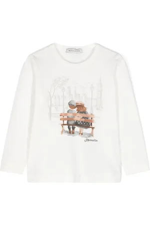 MONNALISA Playera manga larga con estampado gráfico