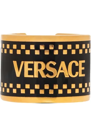 VERSACE Anillo con logo grabado años 90
