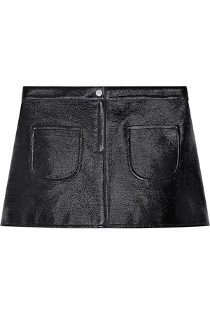 Courrèges Falda corta con diseño acampanado