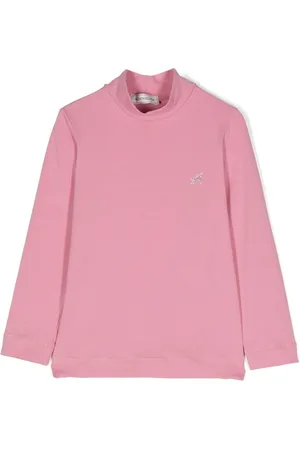 MONNALISA Top con cuello falso y detalles del logo