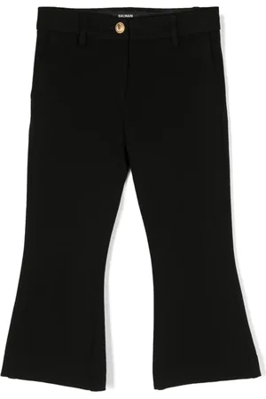 Balmain Pantalones acampanados con tiro medio