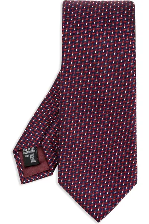 Giorgio Armani Corbata de seda con motivo en jacquard