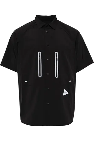 and wander Camisa con paneles y logo estampado