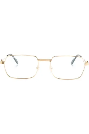 Cartier Lentes con armazón rectangular