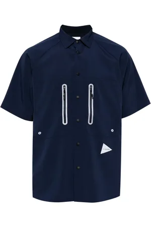 and wander Camisa con paneles y logo estampado