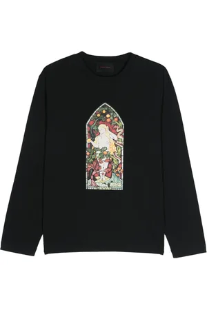Simone Rocha Playera con vidrieras estampadas