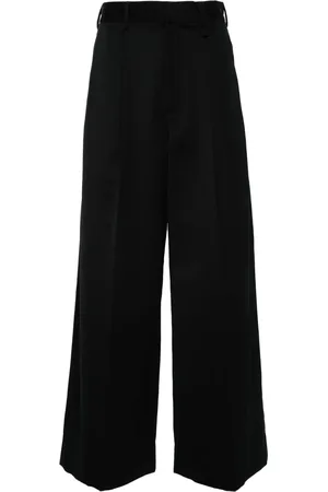Simone Rocha Pantalones anchos con diseño plisado