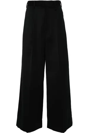Simone Rocha Pantalones anchos con diseño plisado