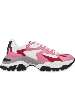 Moschino Tenis con agujetas y paneles