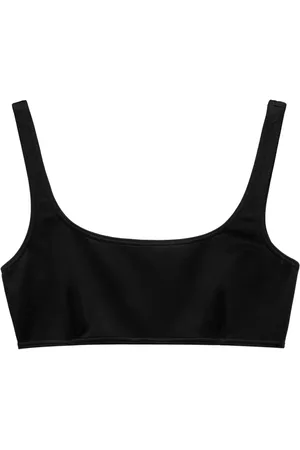 Prada Top de bikini con cuello redondo