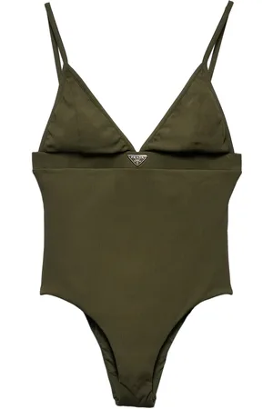 Prada Traje de baño con logo triangular