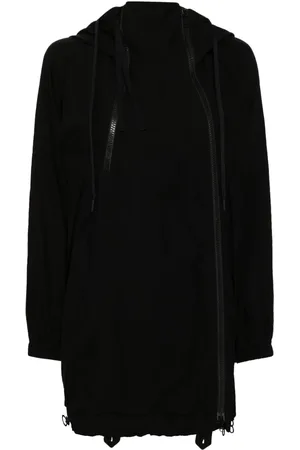 YOHJI YAMAMOTO Chamarra asimétrica con capucha