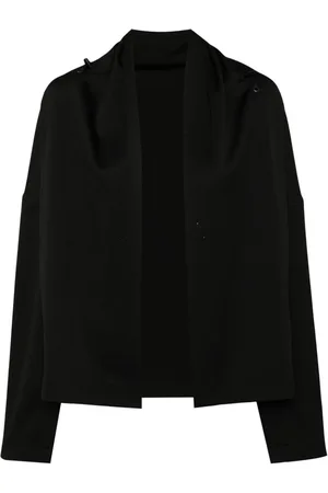 YOHJI YAMAMOTO Chamarra drapeada con diseño abierto