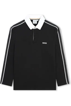 HUGO BOSS Playera tipo polo con logo estampado
