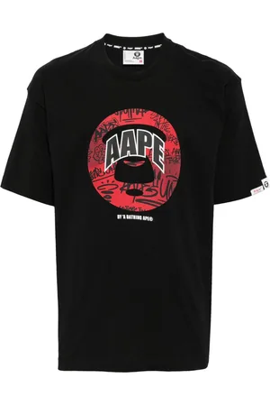 A Bathing Ape Playera con logo estampado
