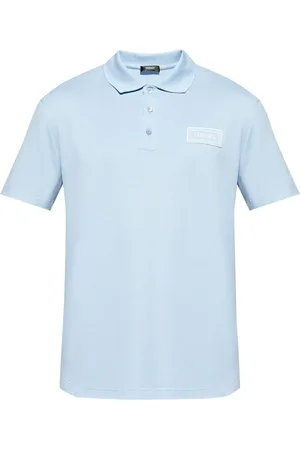 VERSACE Playera tipo polo con parche del logo