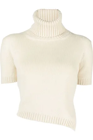 The Row Top asimétrico con cuello vuelto
