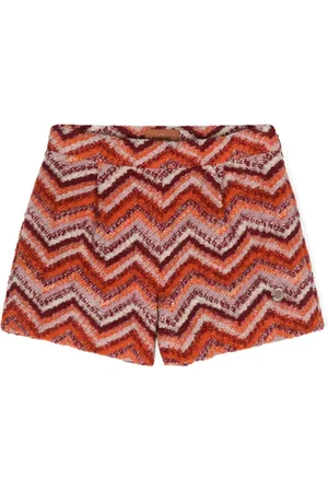 Missoni Shorts tejidos en zigzag