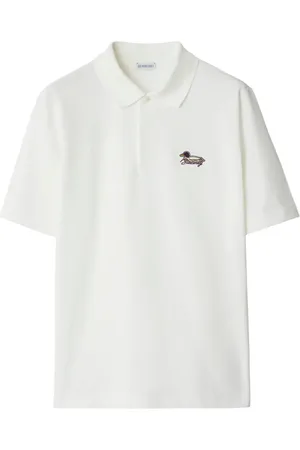 Burberry Playera tipo polo con parche del logo