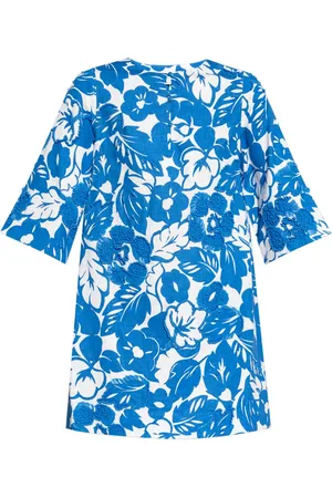 Kate Spade Vestido corto con medias mangas y estampado floral