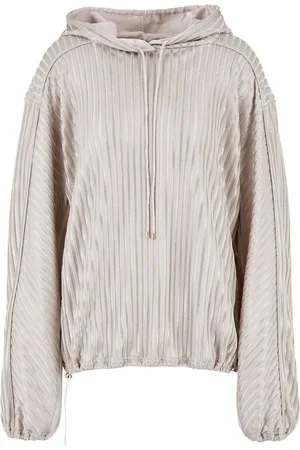 Giorgio Armani Hoodie de canalé con puños elásticos