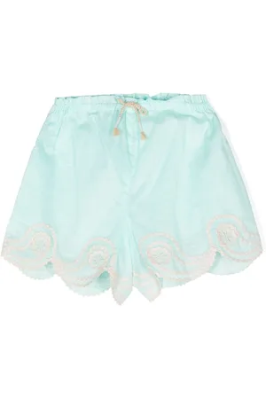 ZIMMERMANN Shorts con logo bordado
