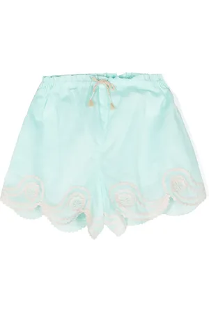 ZIMMERMANN Shorts con logo bordado