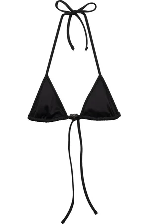 Prada Top de bikini estilo triángulo con cuello halter
