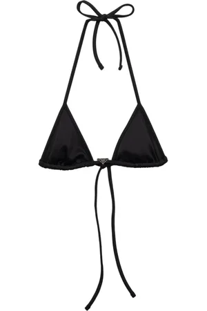 Prada Top de bikini estilo triángulo con cuello halter