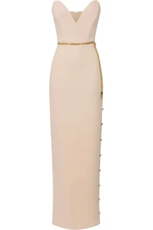 Elisabetta Franchi Vestido largo con diseño strapless