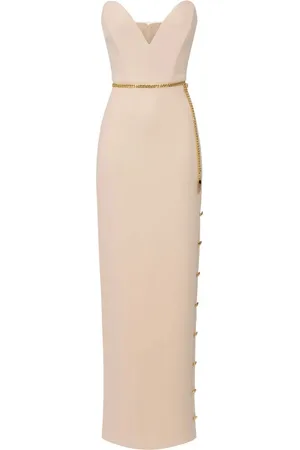 Elisabetta Franchi Vestido largo con diseño strapless