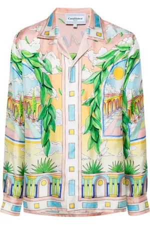 Casablanca Camisa de seda Paysage Ideal