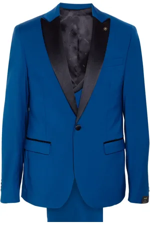 Manuel Ritz Traje con ribete satinado