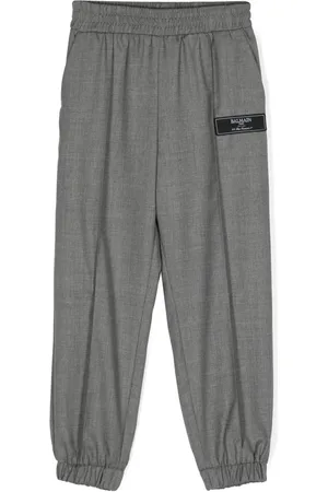 Balmain Pantalones tapered con tiro medio
