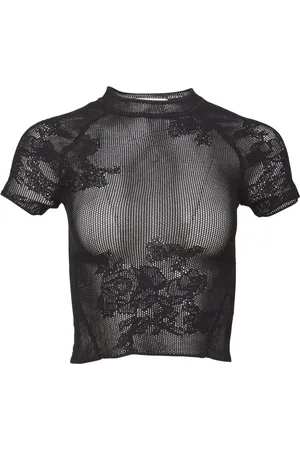 FLEUR DU MAL Playera de tejido calado